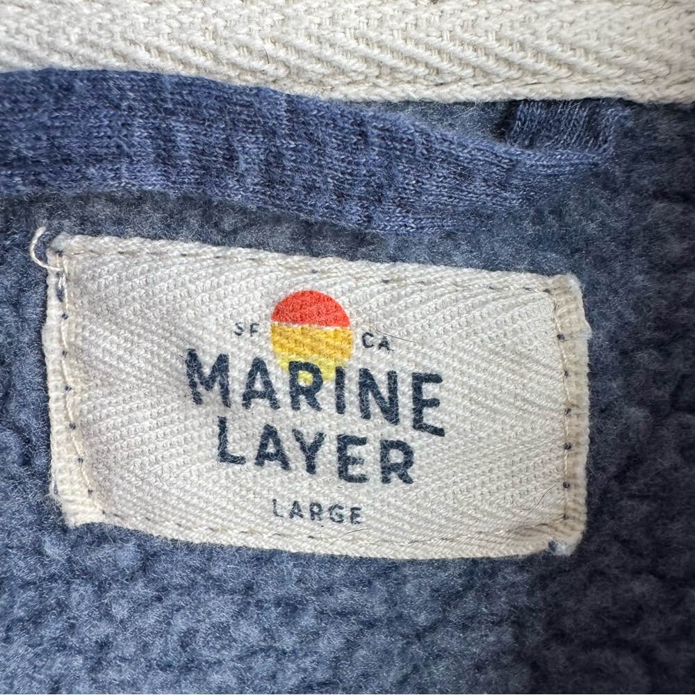 Marine Layer Retro Sunset Stripe Hoodie - Size L - Picture 4 of 5